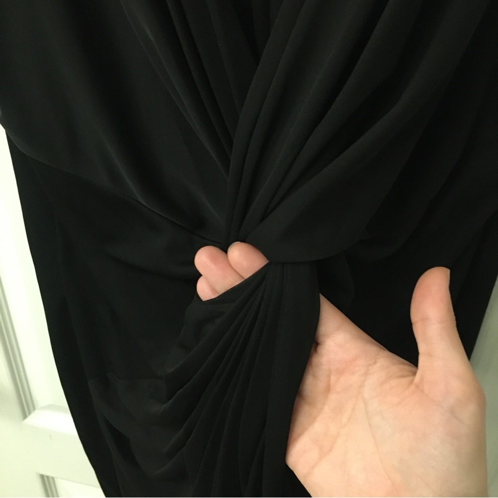 Black Drapery Dress - Picture 4 of 12
